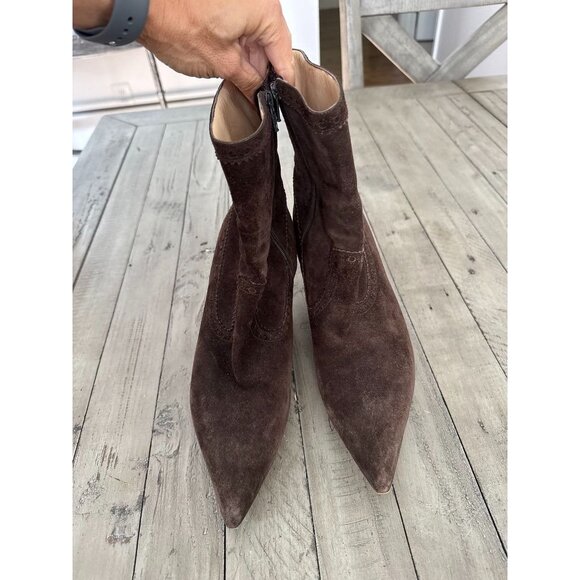 Michael Kors Brown Suede Ankle Boots - Picture 2 of 7
